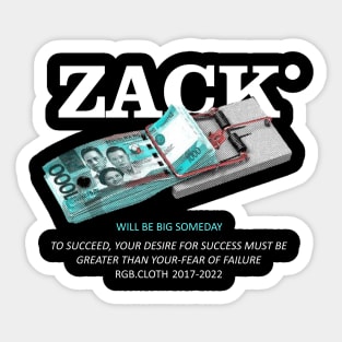 Zack Money Sticker